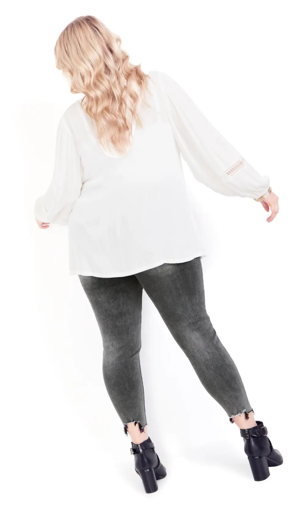 Evans Grey Washed Jeans