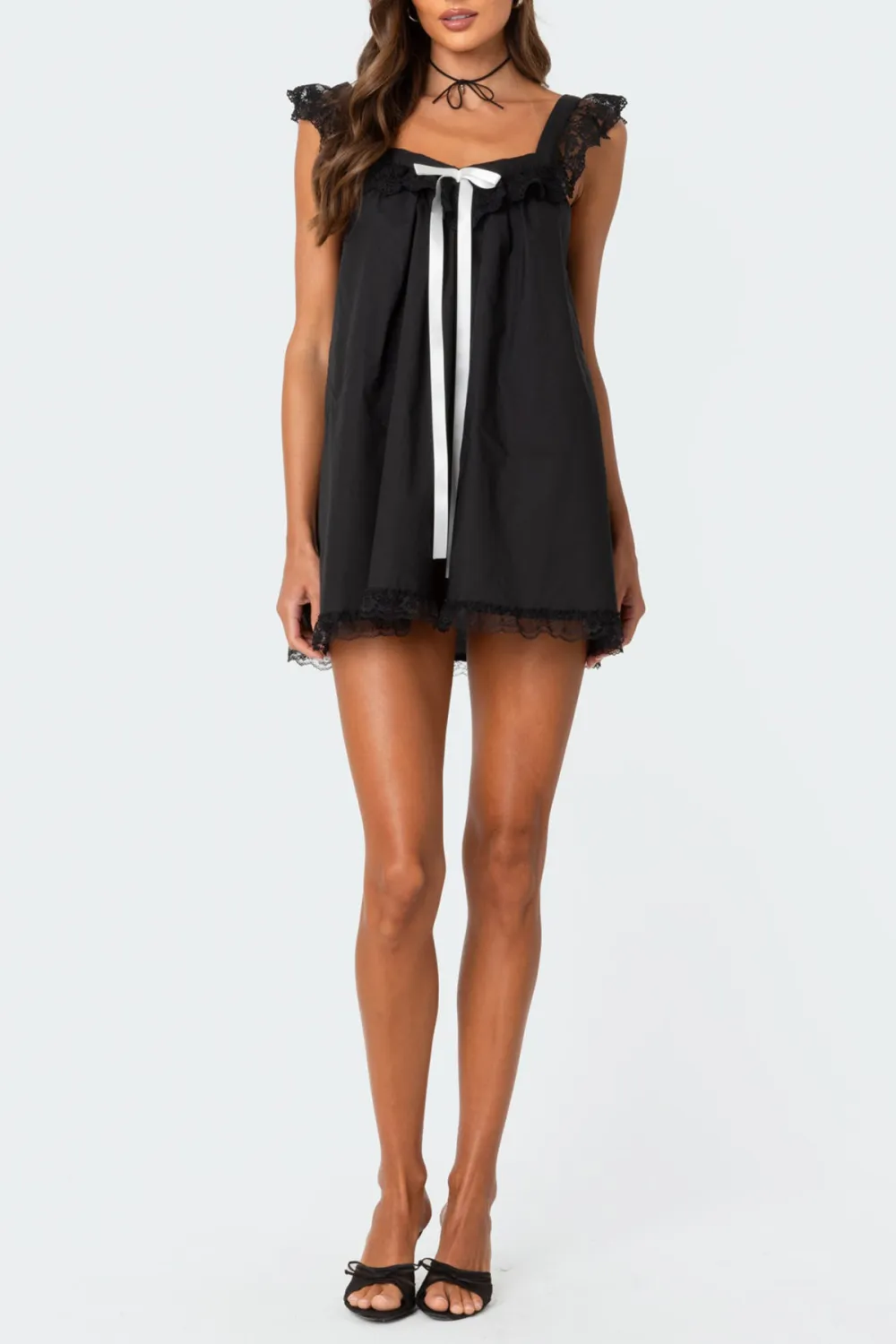 Lacey Babydoll Mini Dress