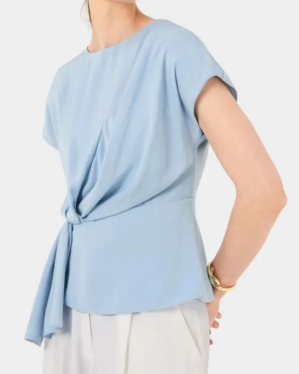 Peplum Design Pleated Top