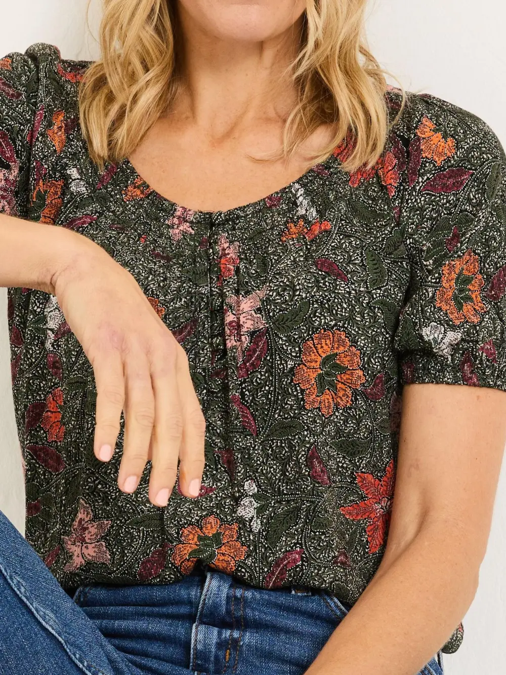 Black Floral Tayana Blouse