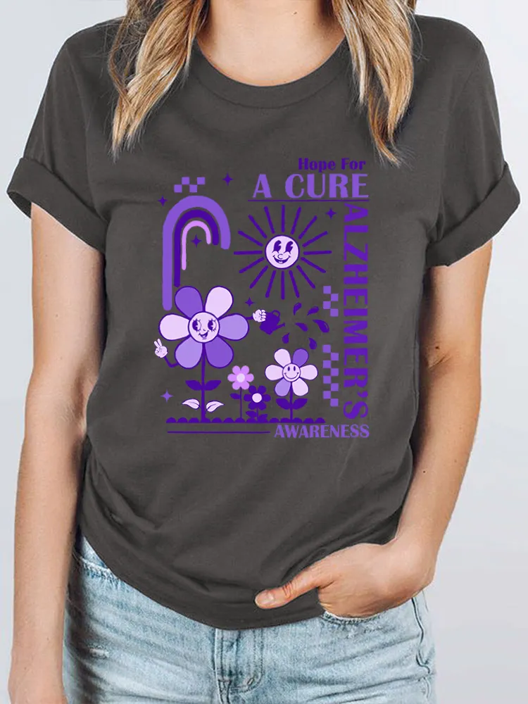 I Wear Purple For Someone Alzheimer's Awareness T-Shirt