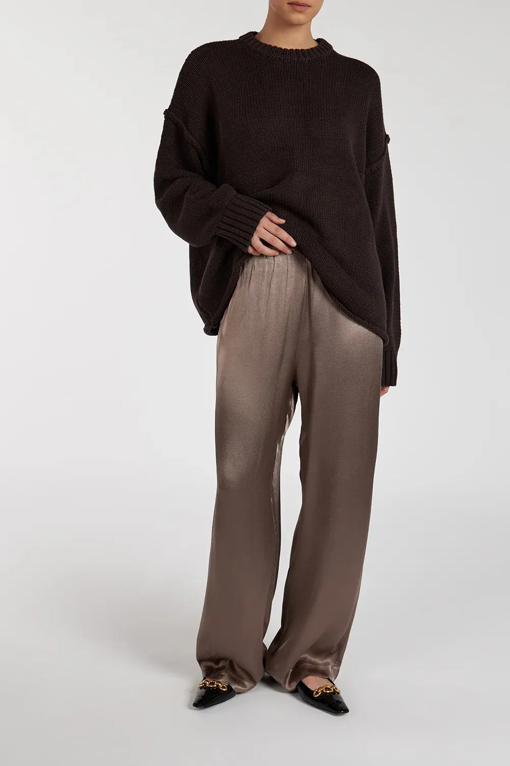 LATTE SATIN PANT