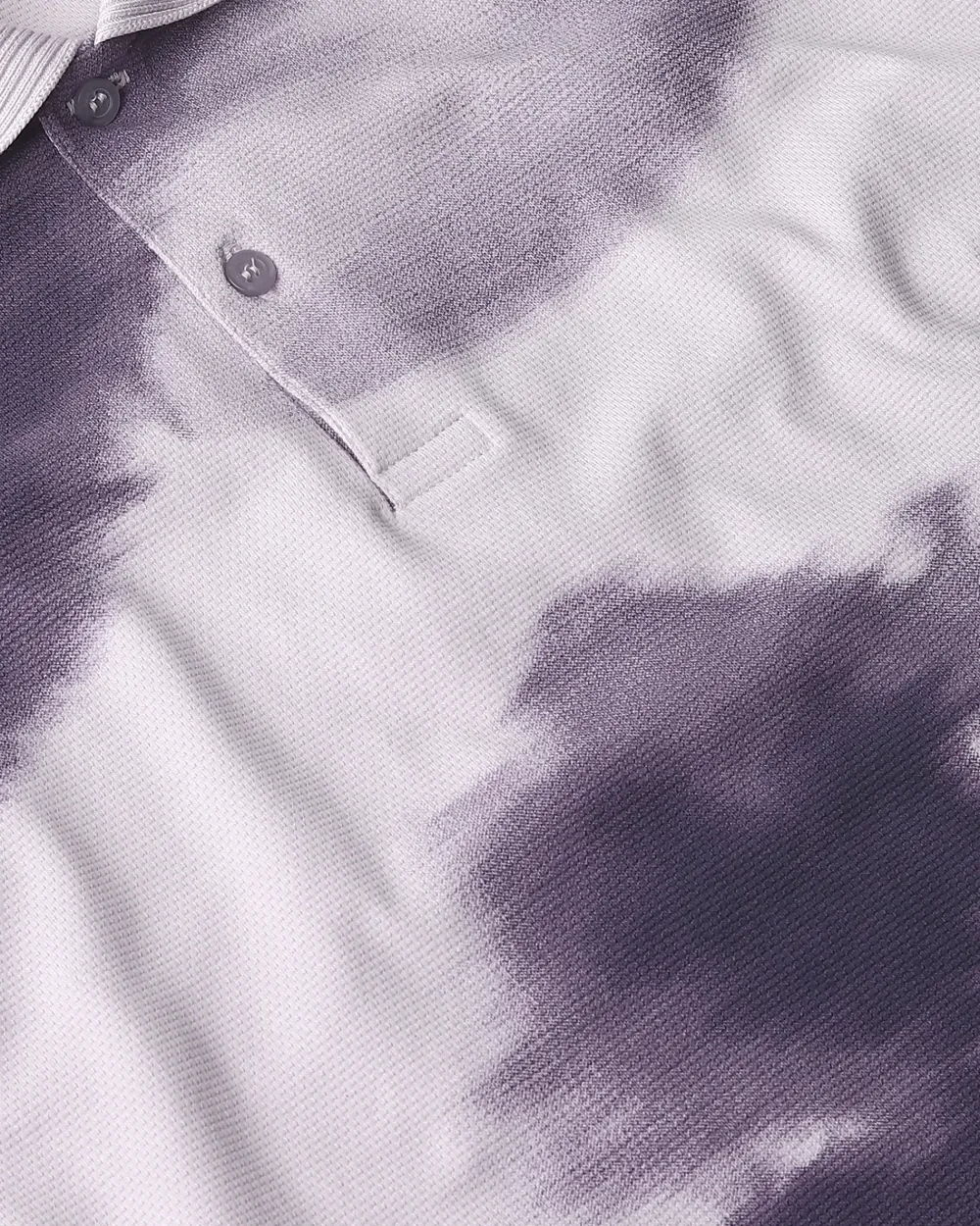 Daily Simple And Slimming Lilac Abstract Polo Shirt