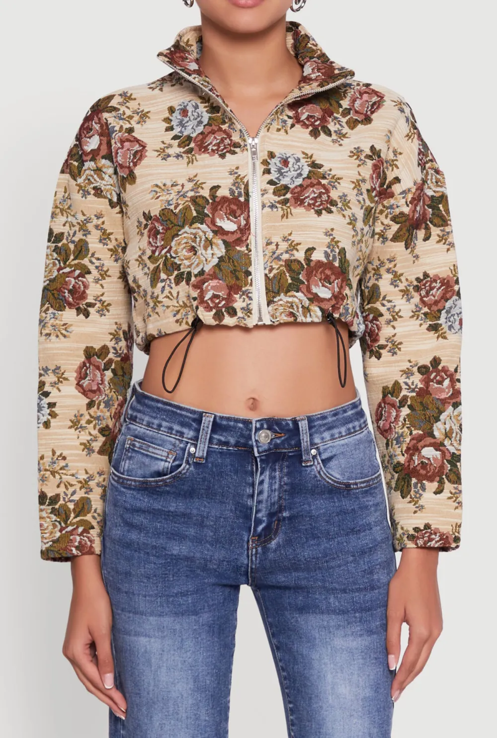 Drawstring Hem Jacket