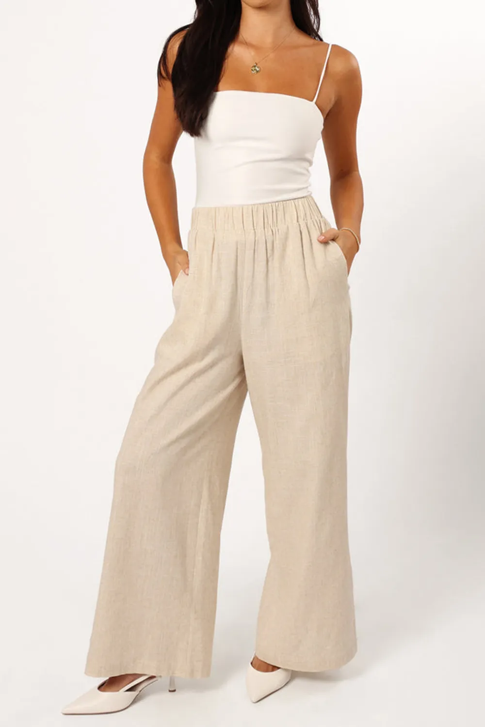 COTTON AND LINEN DAILY PANT