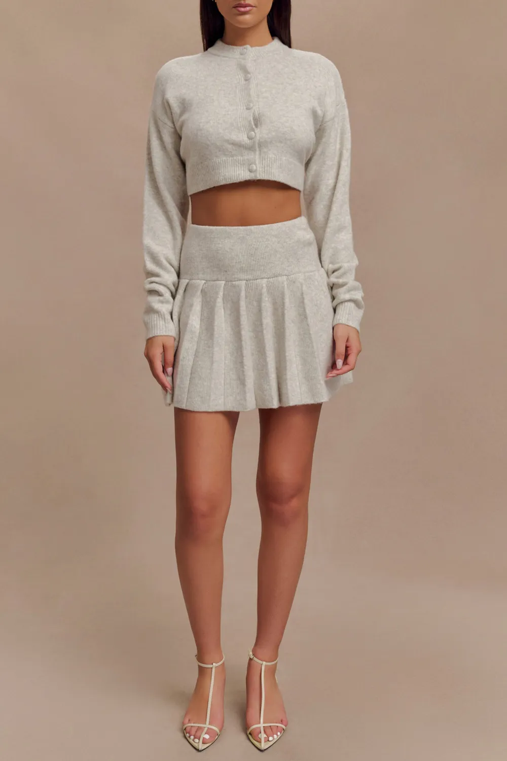 Button Front Knit Cardigan