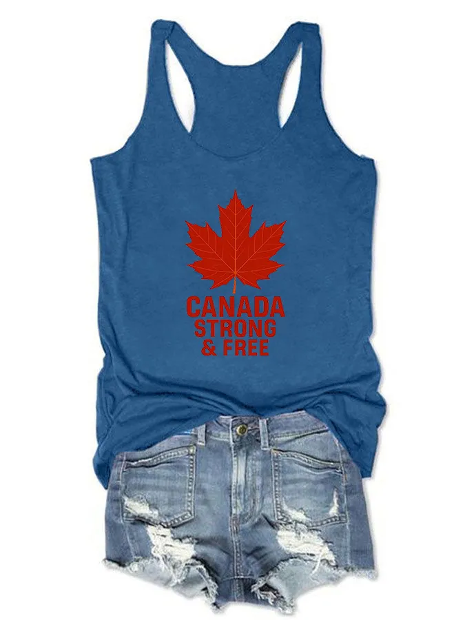 Women's Canada Strong And Free Crew Neck Vest