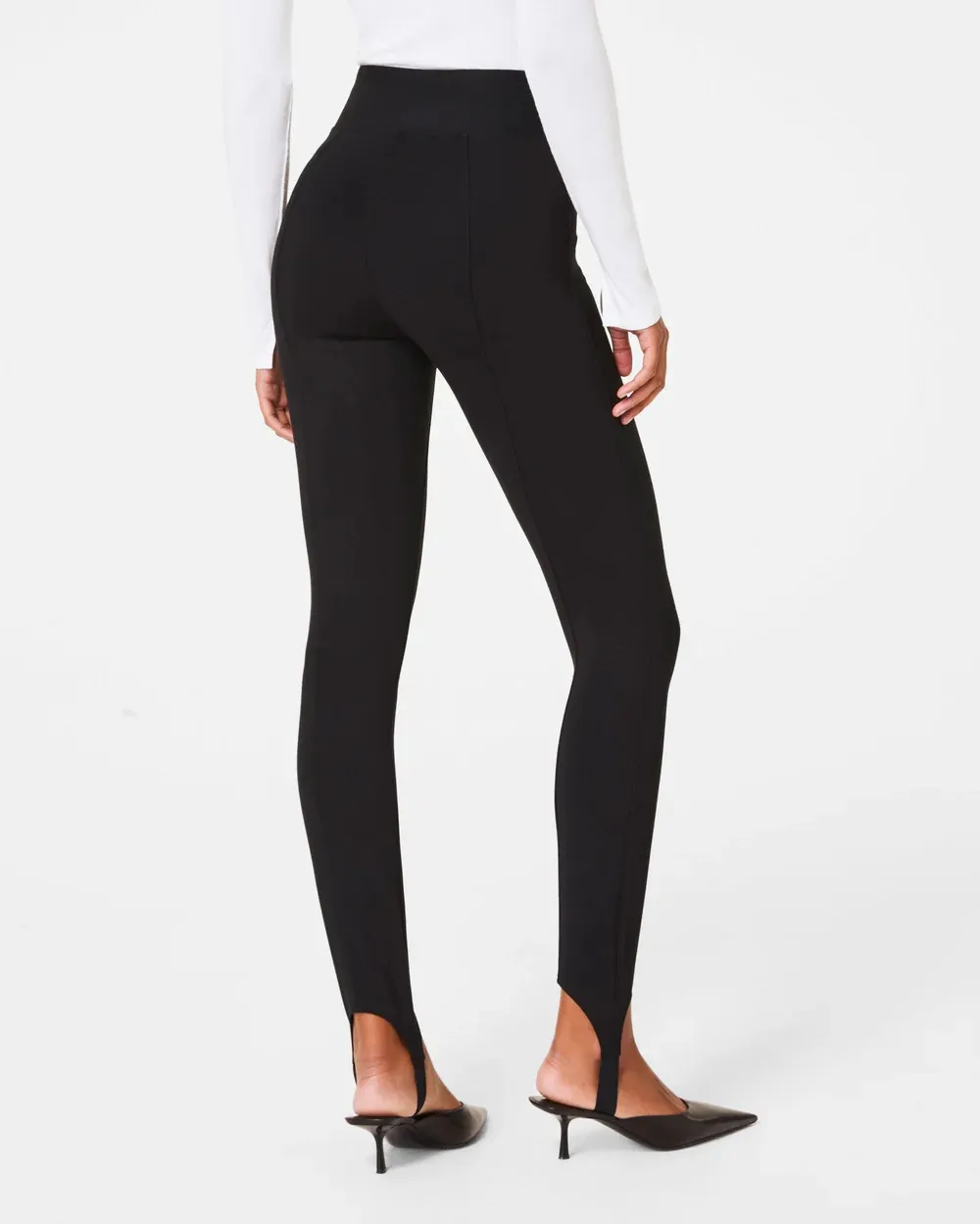 Classic Black Ponte Stirrup Legging