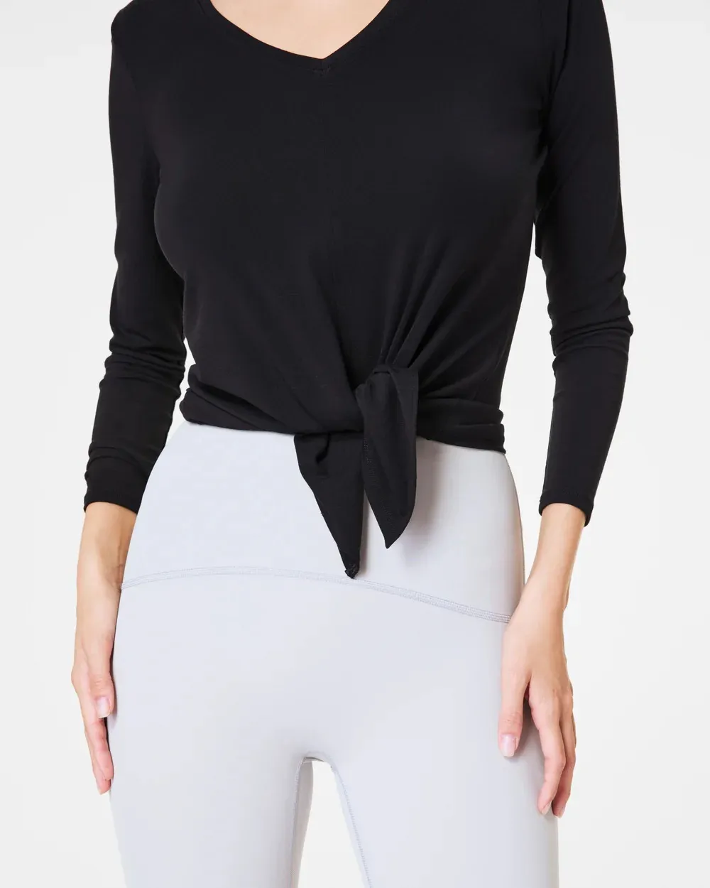Long Sleeve Convertible Tie Top