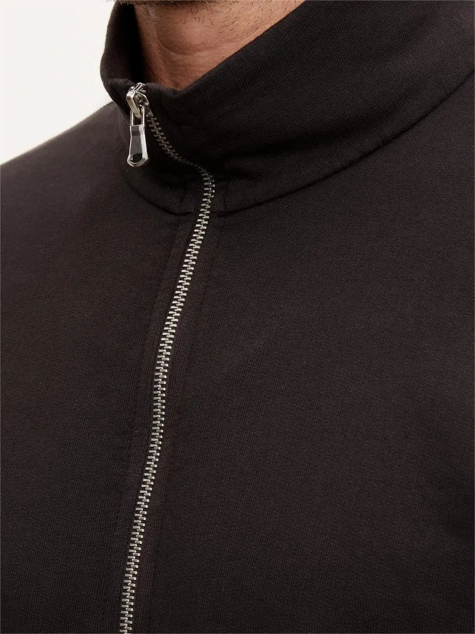 Men's Stylish Half Collar Knit Coat