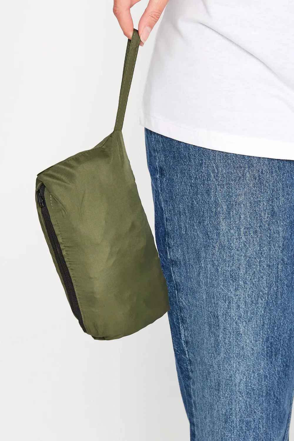 Khaki Green Pocket Hooded Parka