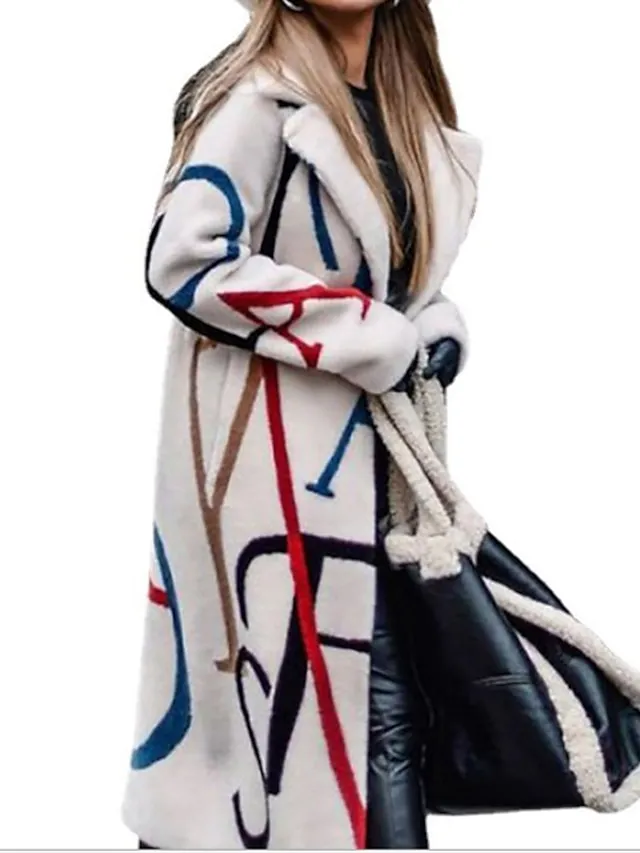 Women's Winter Coat Long Overcoat Pea Coat Single Breasted Hooded Trench Coat Oversized Pea Coat Fall Thermal Warm Windproof Casual Jacket Long Sleeve Khaki White / Daily