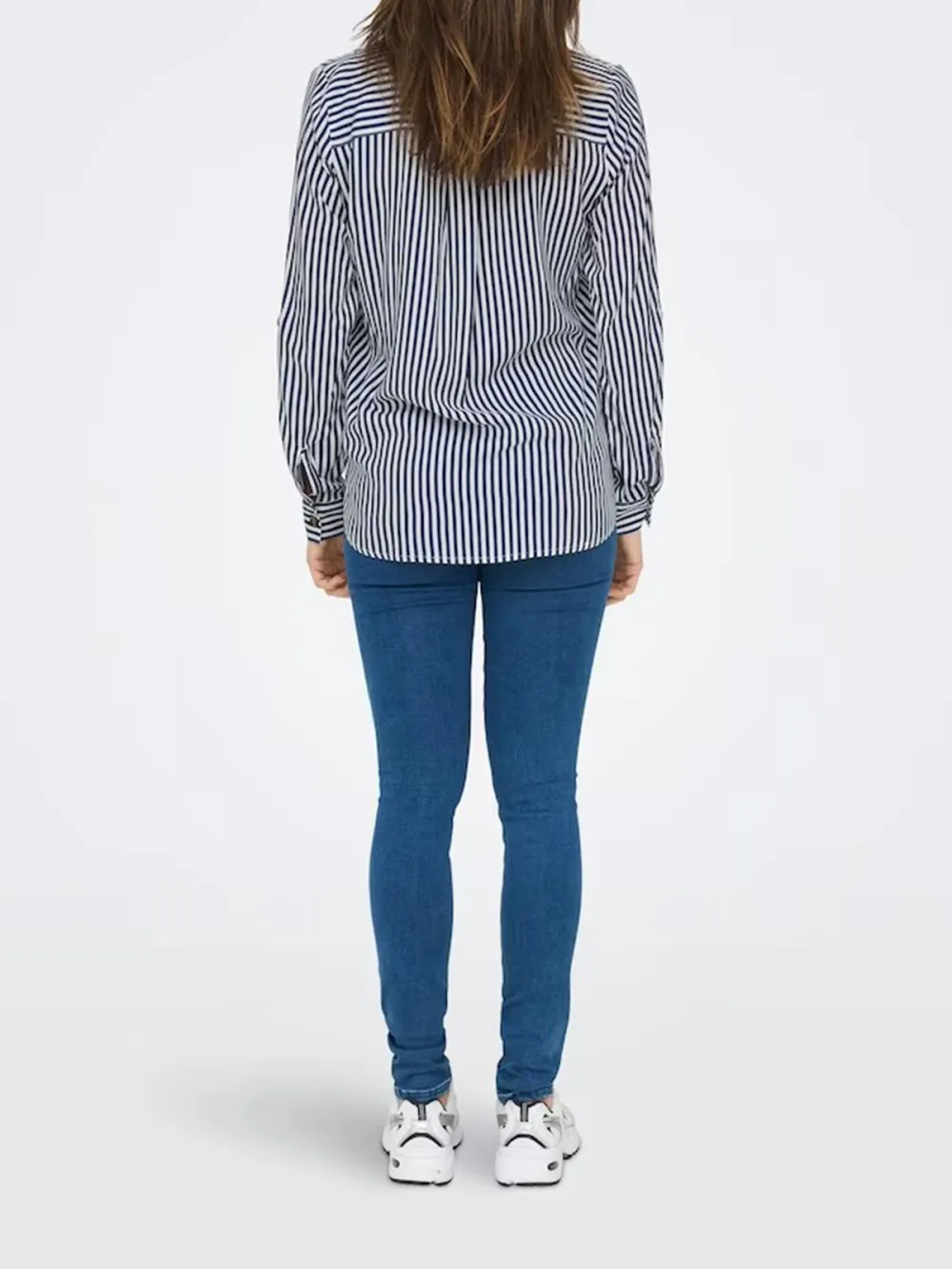 Striped Long Sleeve Casual Style Blouses