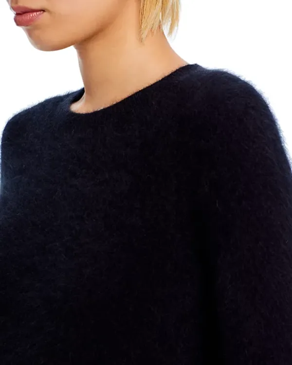 Crew Neck Cashmere Brushed Cashmere Sweater