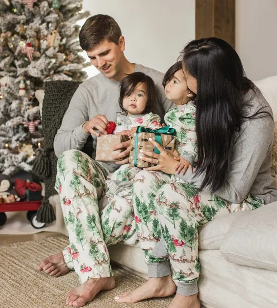 Home Sweet Home Organic Cotton Matching Family Pajamas