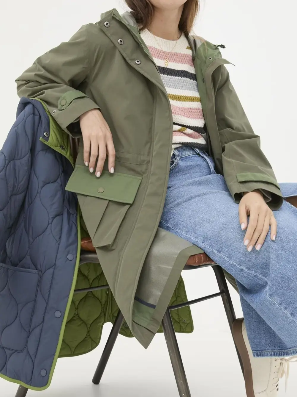 Mira Green Multiway Parka