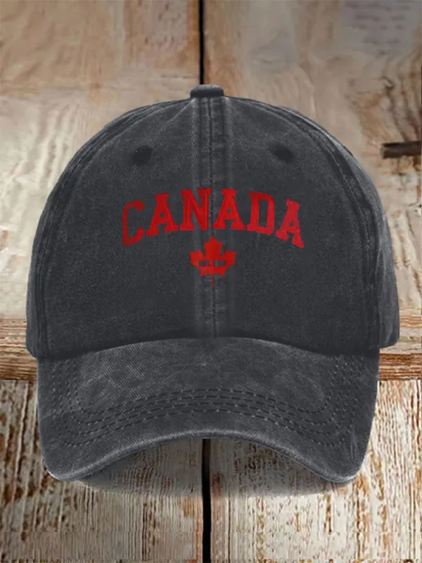 Unisex Canada 1867 Print Baseball Cap