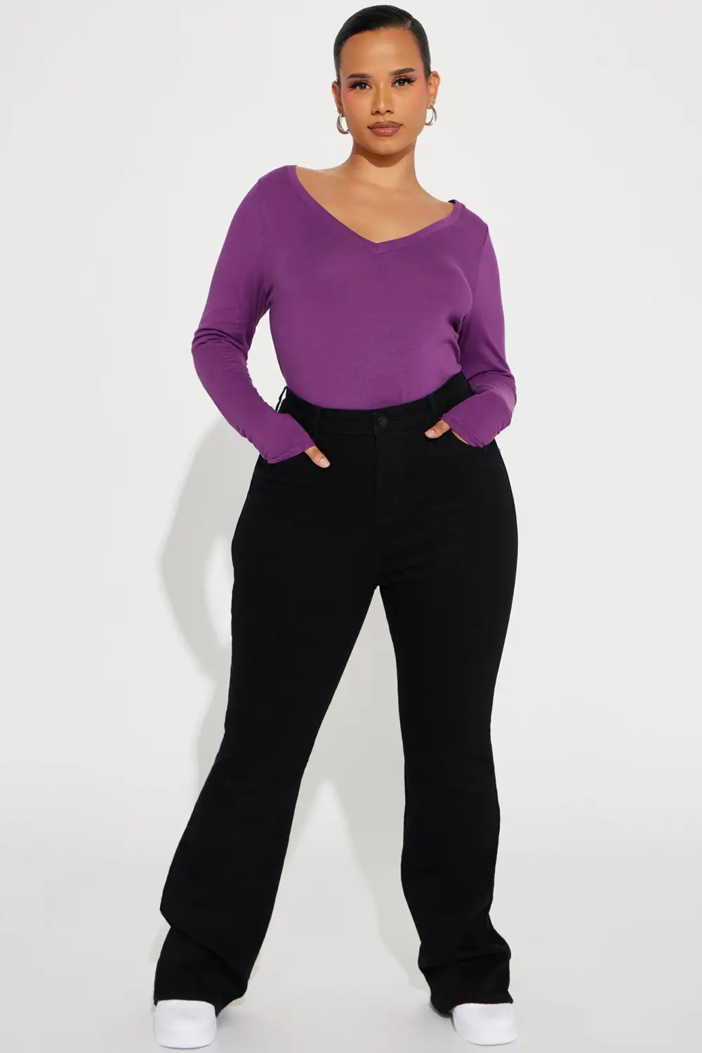 Your Everyday Long Sleeve Tee - Purple Dust