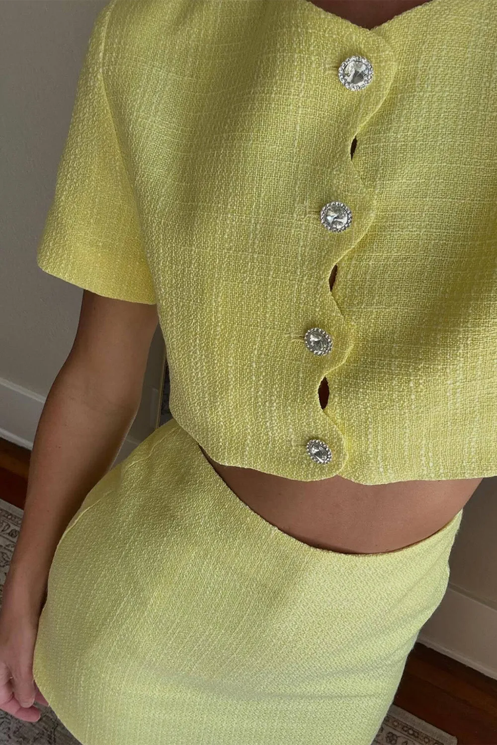 Bright Yellow Mini Skirt