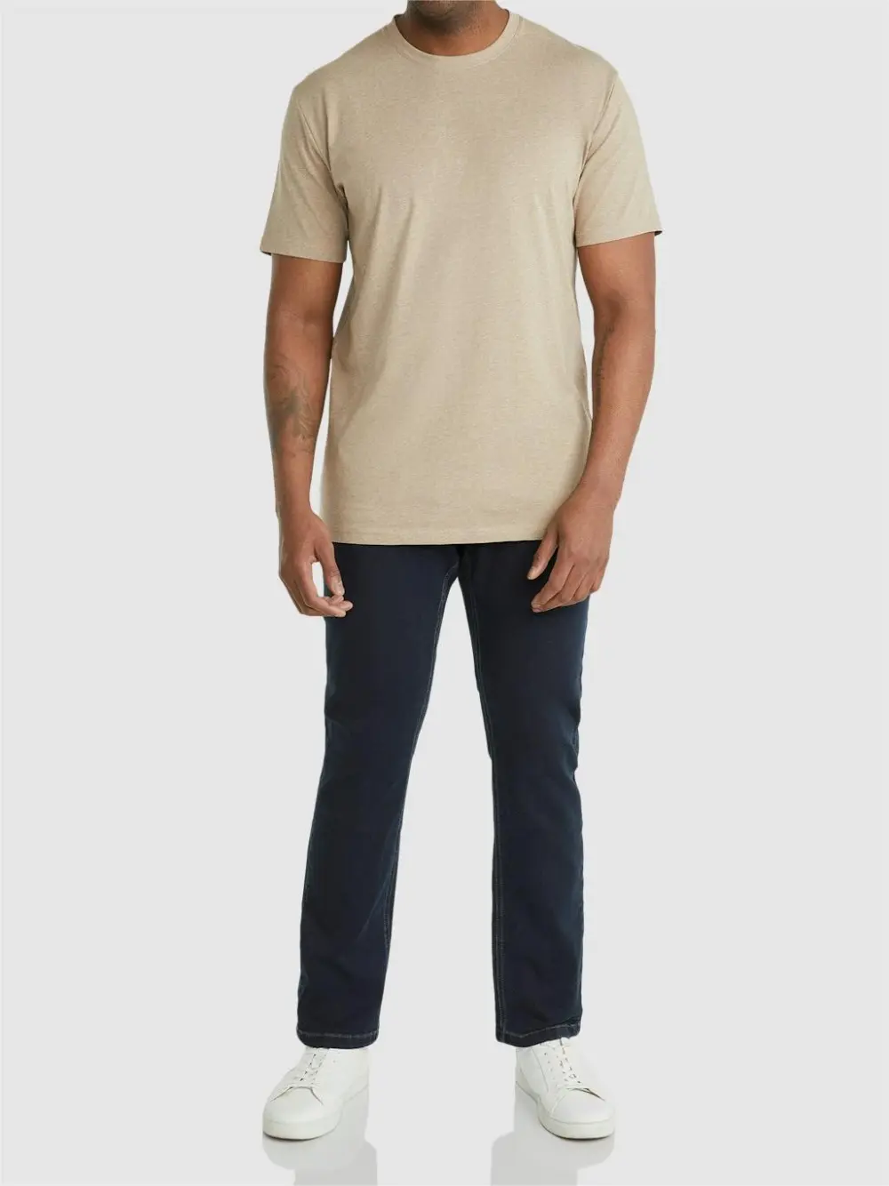 BLACK REGULAR KNIT JEAN