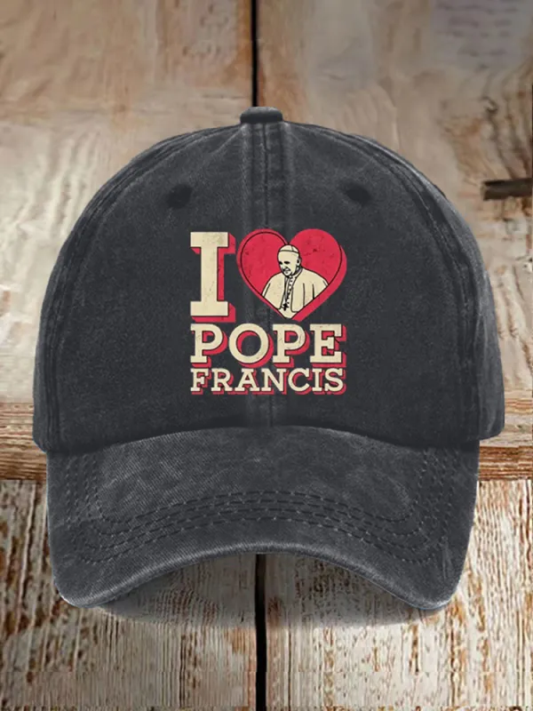 Men And Women's I Love PF Washed Baseball Cap