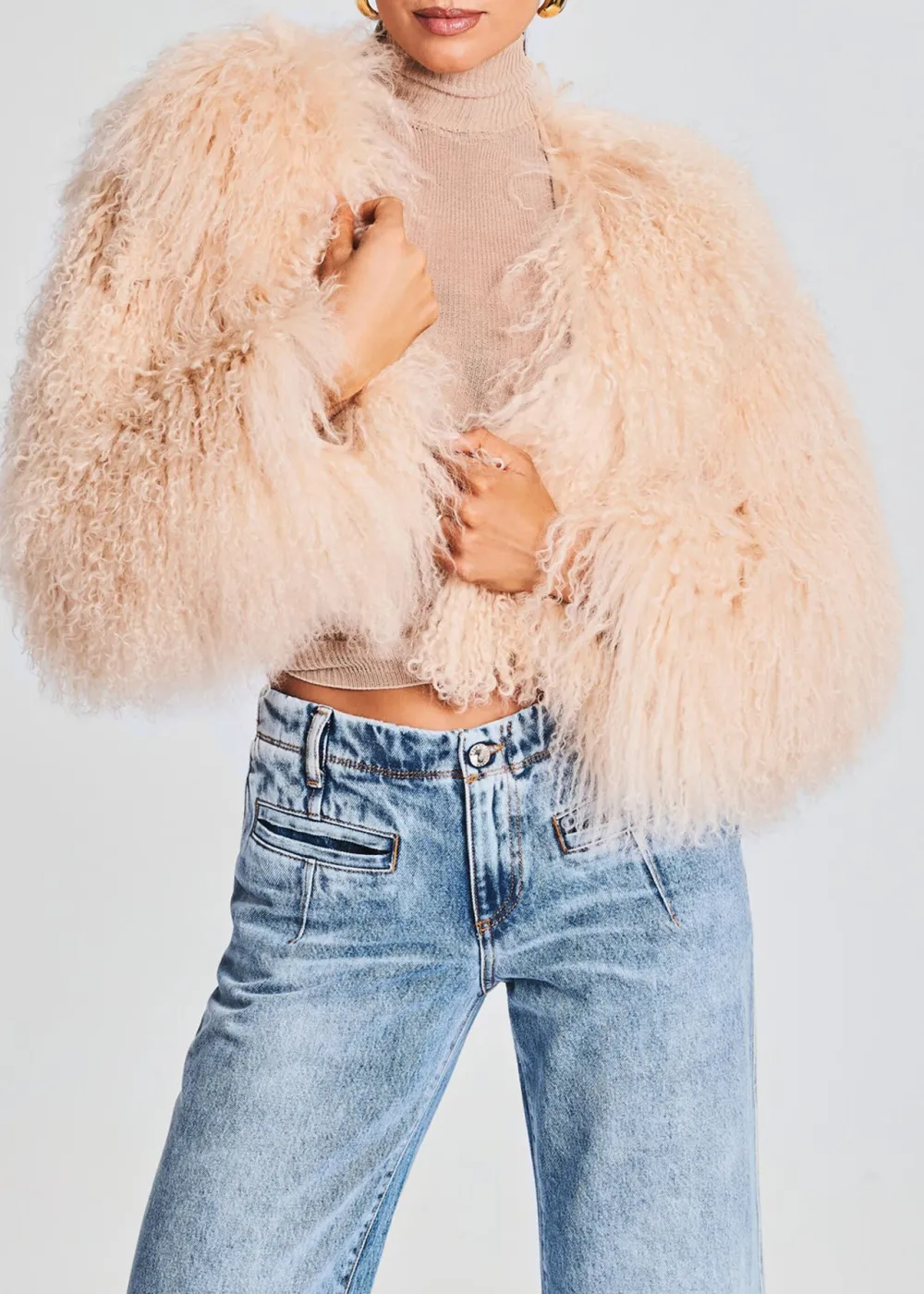 Long Sleeve Fur Jacket