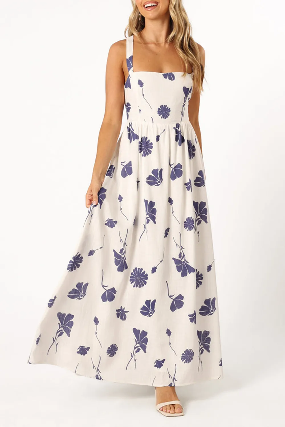 SWEET PRINT STRAP DRESS