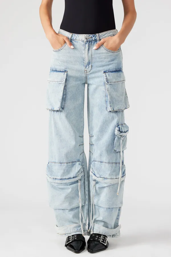 TWO SIDE POCKETS DENIM PANT