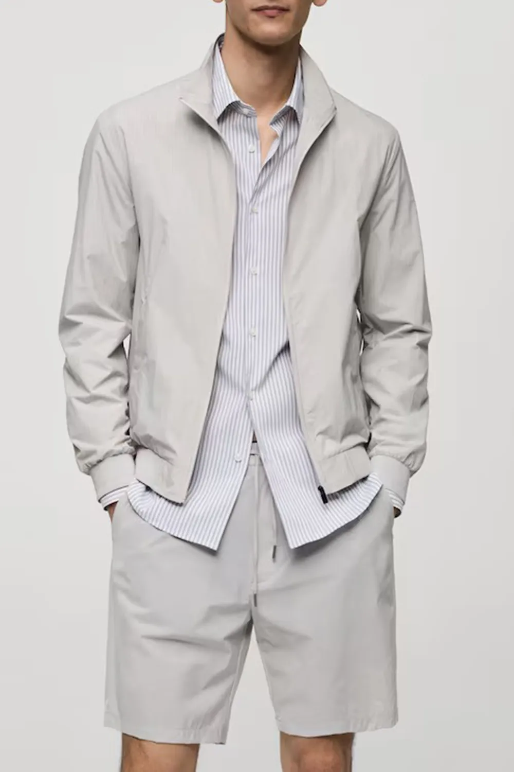 Water Repellent Bomber Jacket