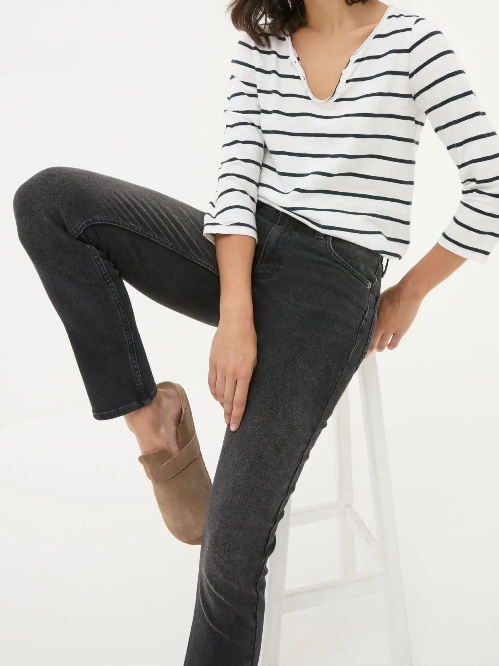 Sway Washed Black Slim Jeans