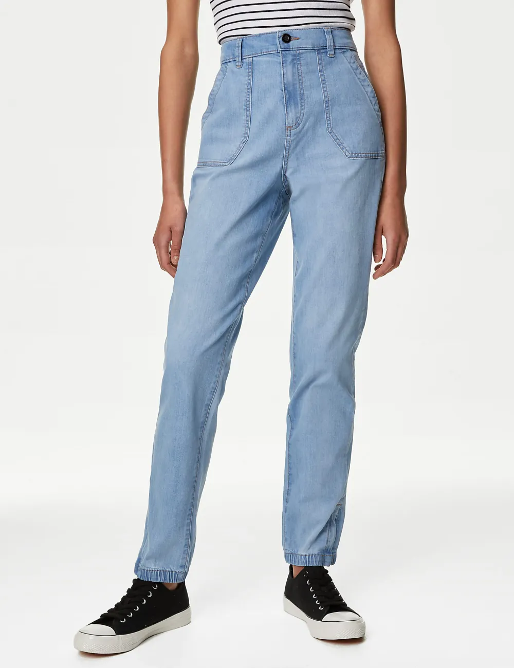 High Rise Clean Look Stretchable Jeans