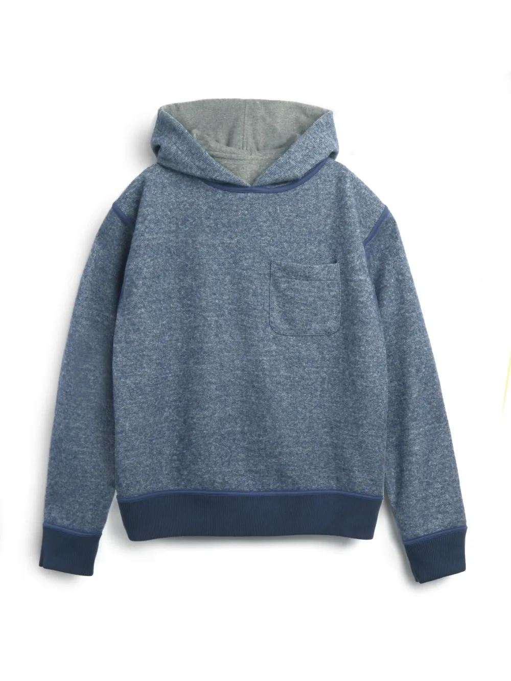 Navy Casual Style Long Sleeve Hoodie