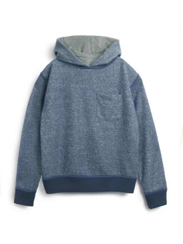 Navy Casual Style Long Sleeve Hoodie