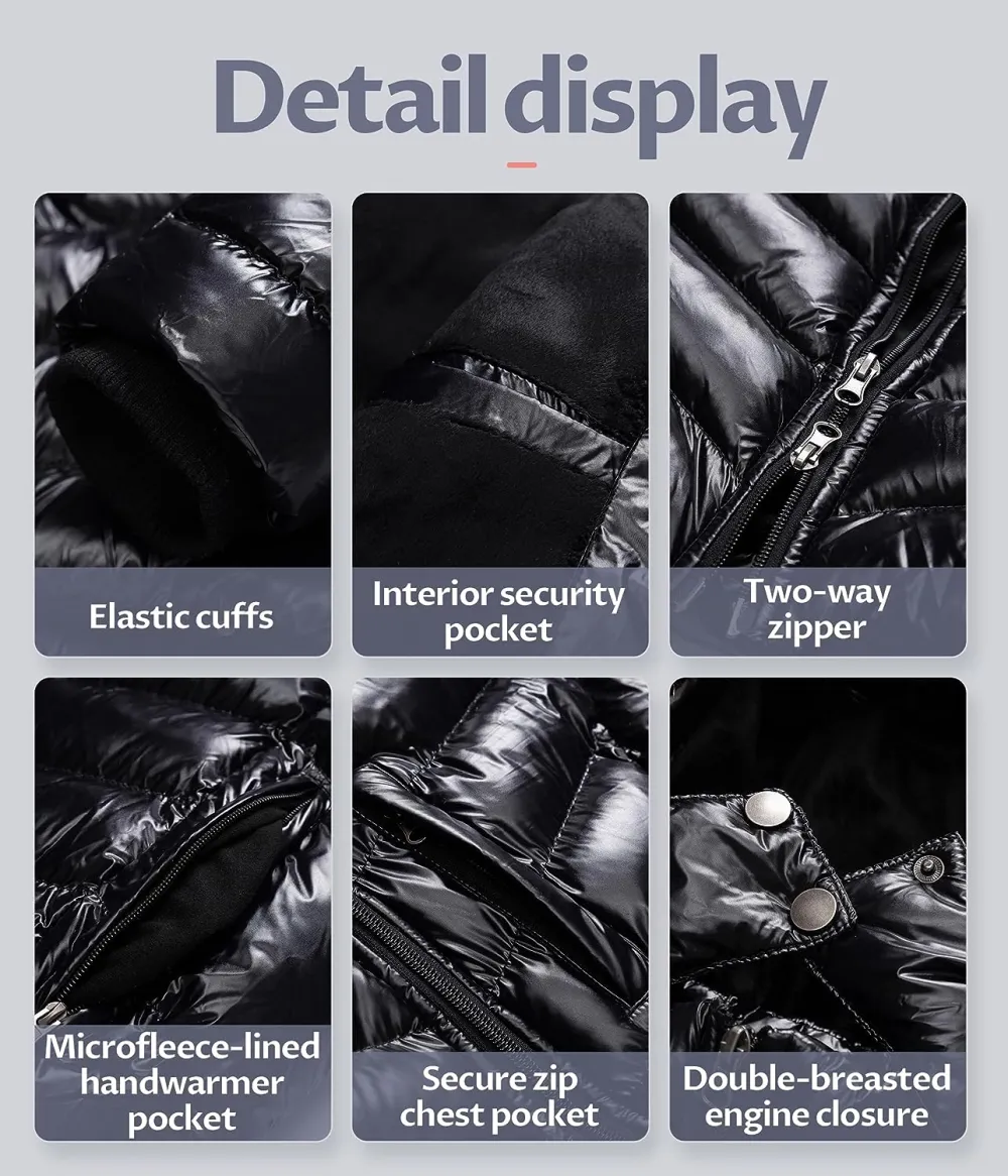 US Women's Winter Hooded Coat Waterproof Warm Long Puffer Jacket Parka