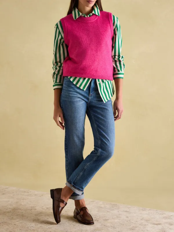 Green & Cream Stripe Shirt