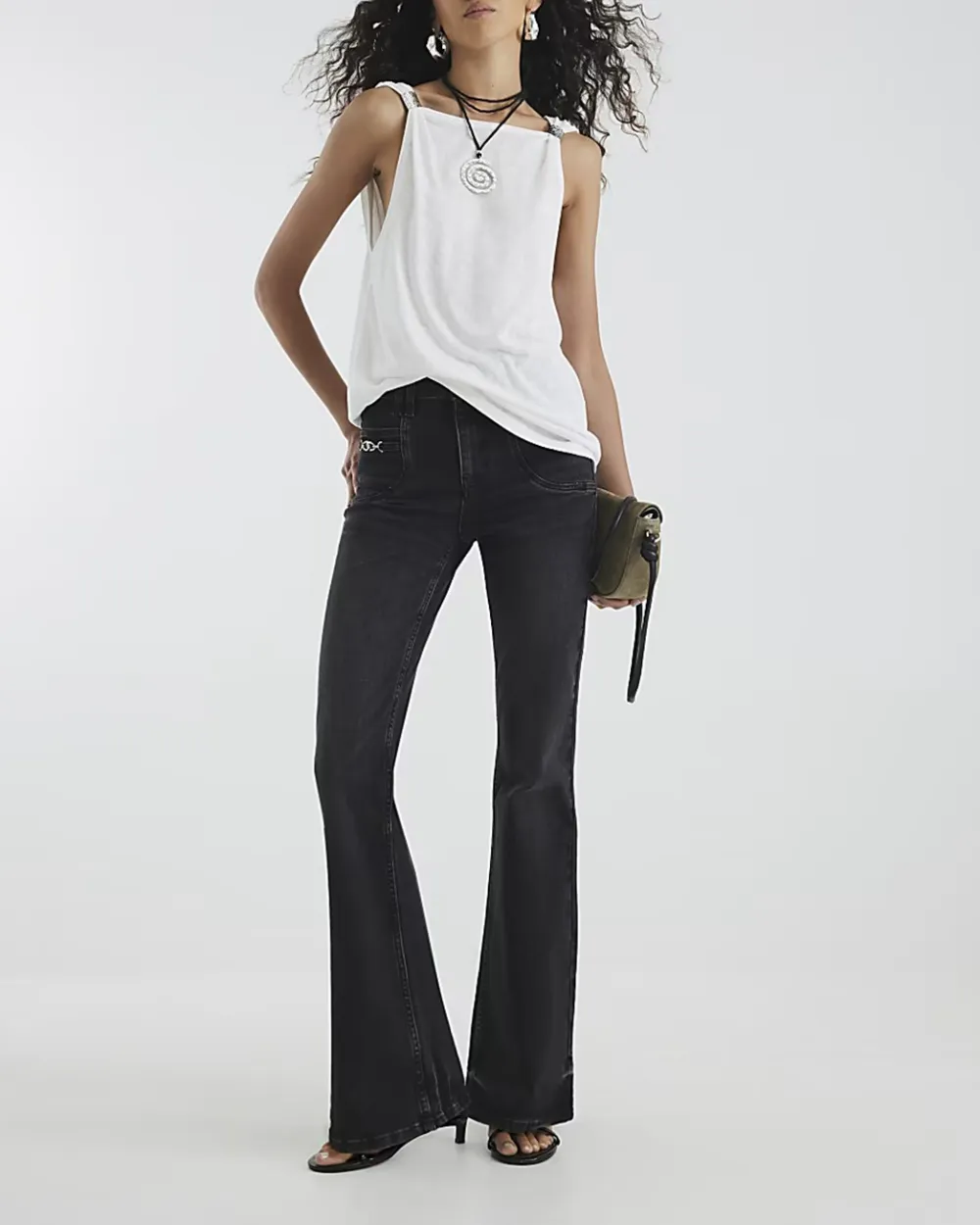 Women's Cotton Slim-Fit Bootcut Pants