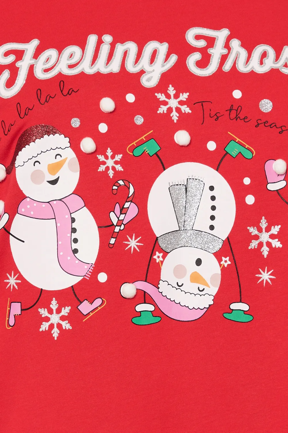 复制YOURS Curve Black 'Merry Gonkmas' Sequin Embellished Christmas Top