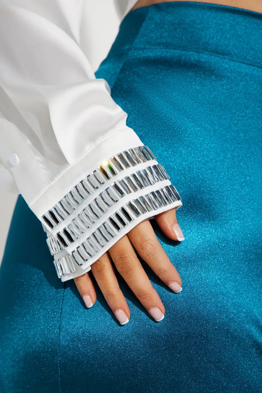 Parley Satin Shirt - White