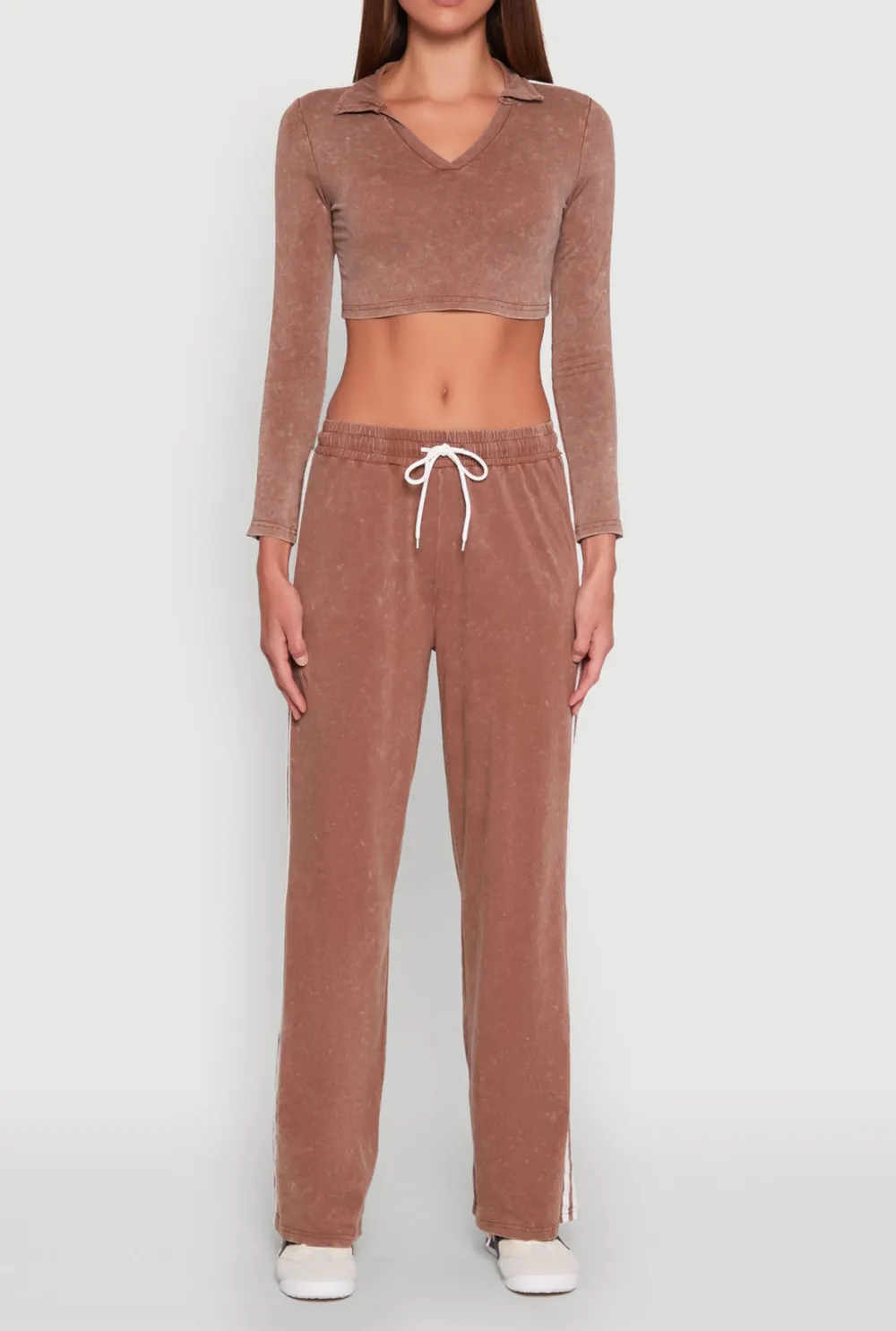 Drawstring Striped Pants