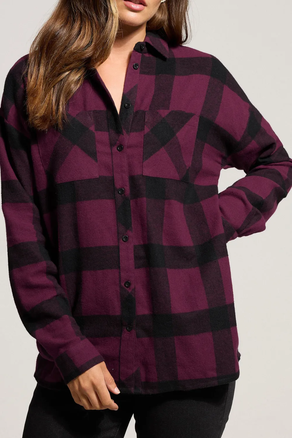 Loose Large Checkered Shirt
