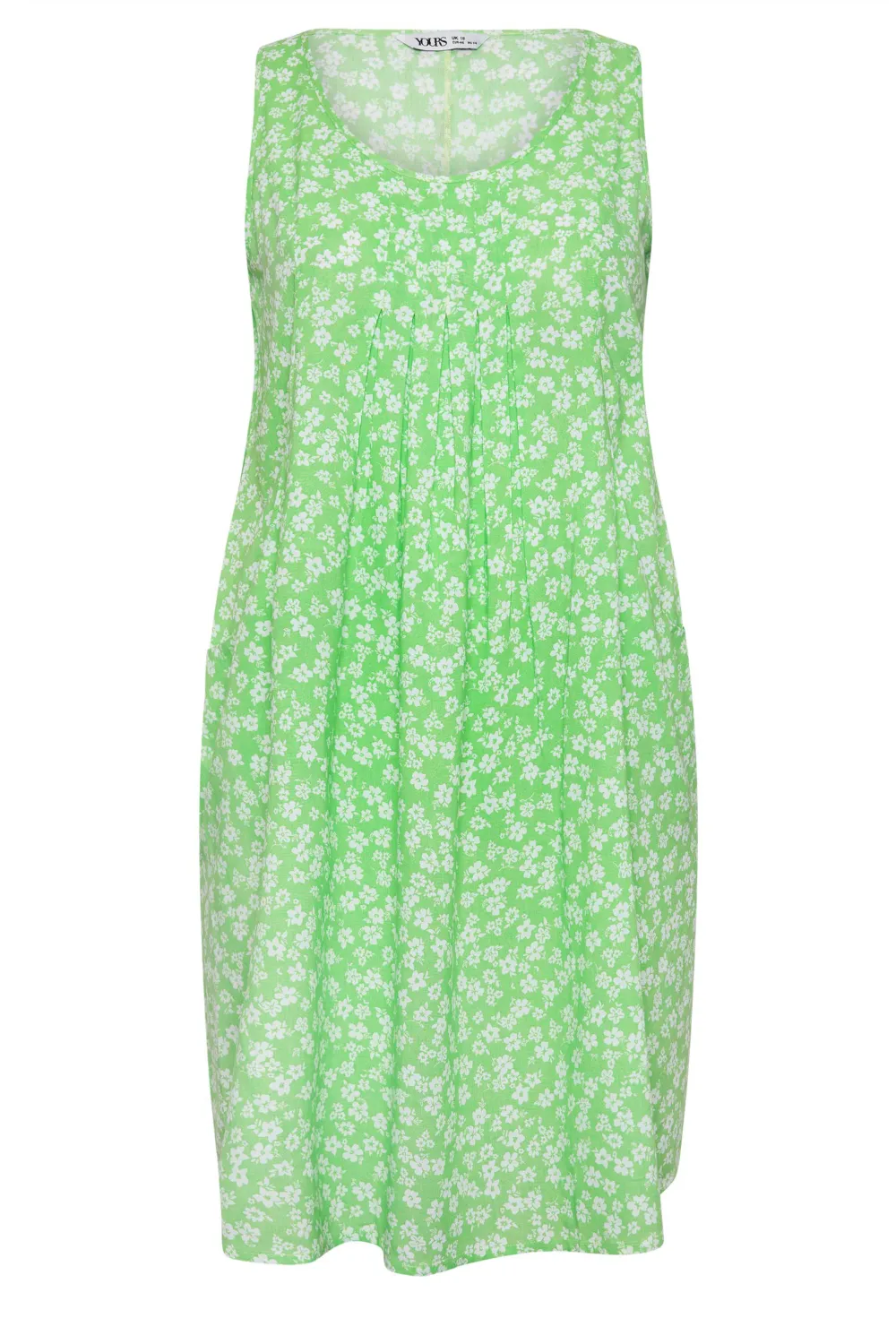 YOURS Curve Green Floral Ditsy Pocket Dress