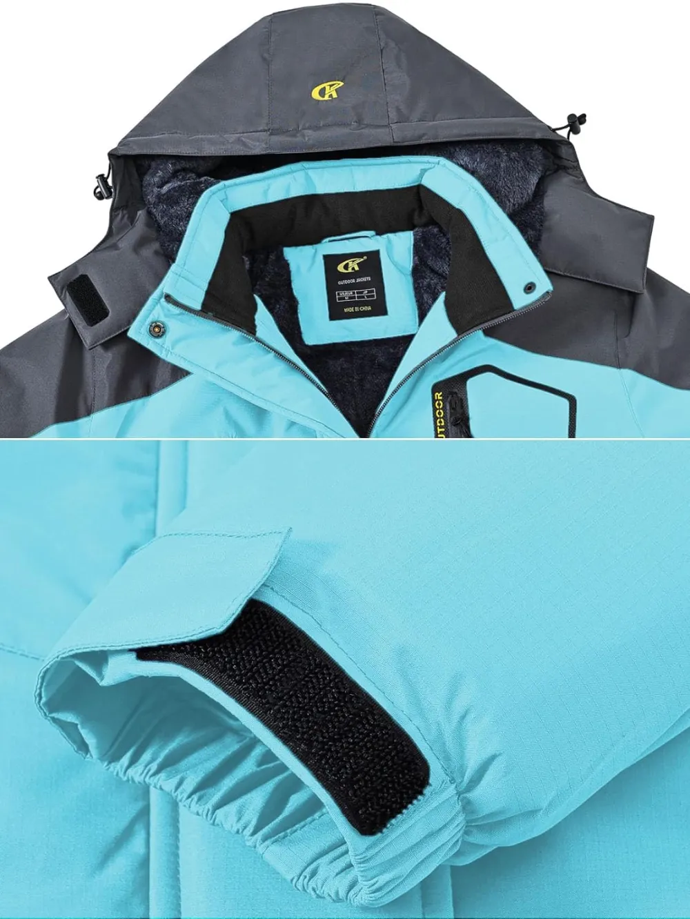 Women's Skiing Snowboarding Jackets Fleece Hood Mountain Snow Coat