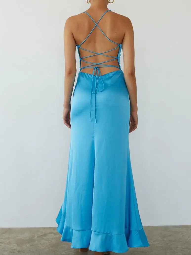 Kimber Floral Ruffle Maxi Dress