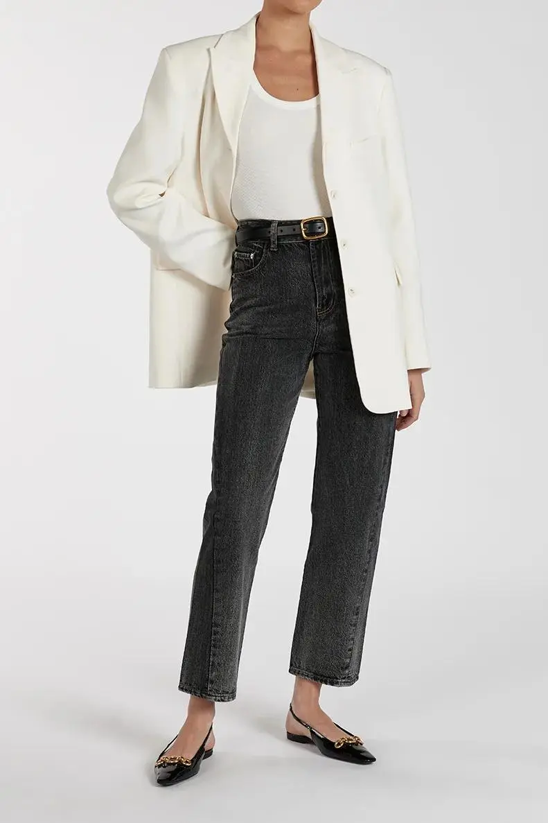 WASHED BLACK TWISTED SEAM JEAN