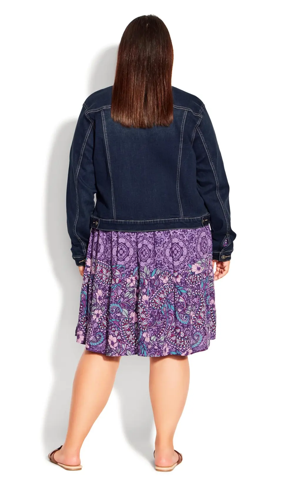 Evans Blue Dark Wash Denim Jacket