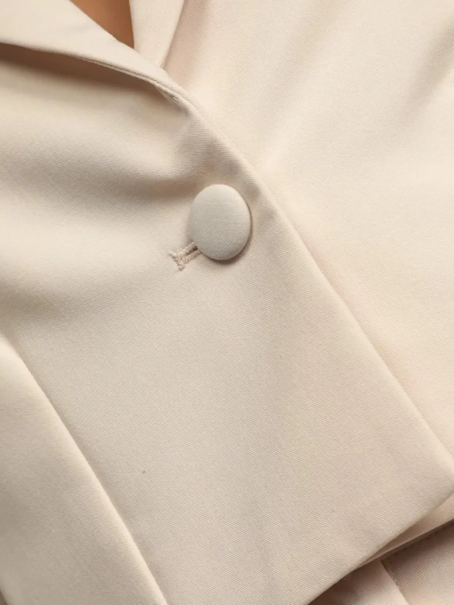 Cropped Short Sleeve Blazer