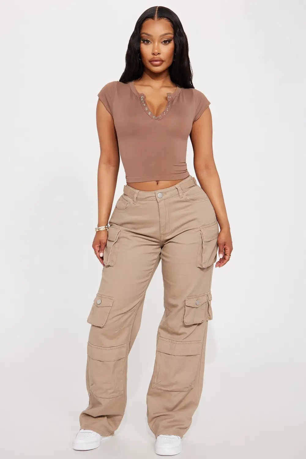 Stella Seamless Top - Brown