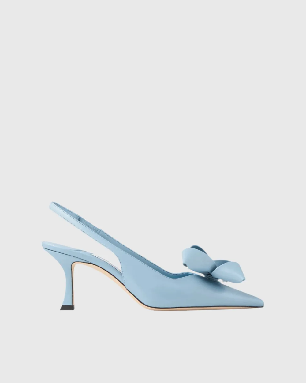 Flower Slingback Pumps in Blue