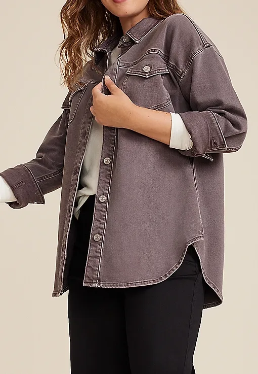 Jeans Color Denim Shacket