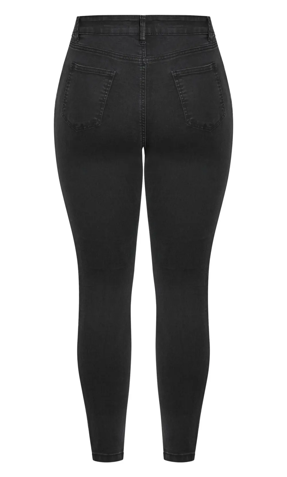Evans Black High Waist Skinny Jeans